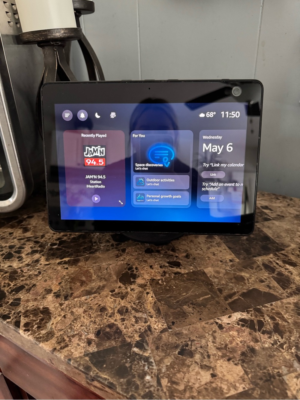 Amazon Smart Display - Black Screen Frame